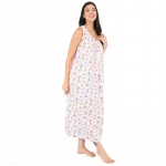 Shararat Women's Cotton Sleeveless Nighty/Sleeveless Night Gown