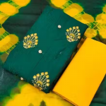 Green Embroidered Salwar Suit for Daily & Formal wear